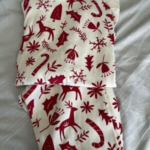 Hanna Andersson Red and White Kids Pajama Bottoms